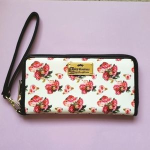 Juicy Couture Zip-Around Floral Envelope Wallet NWT